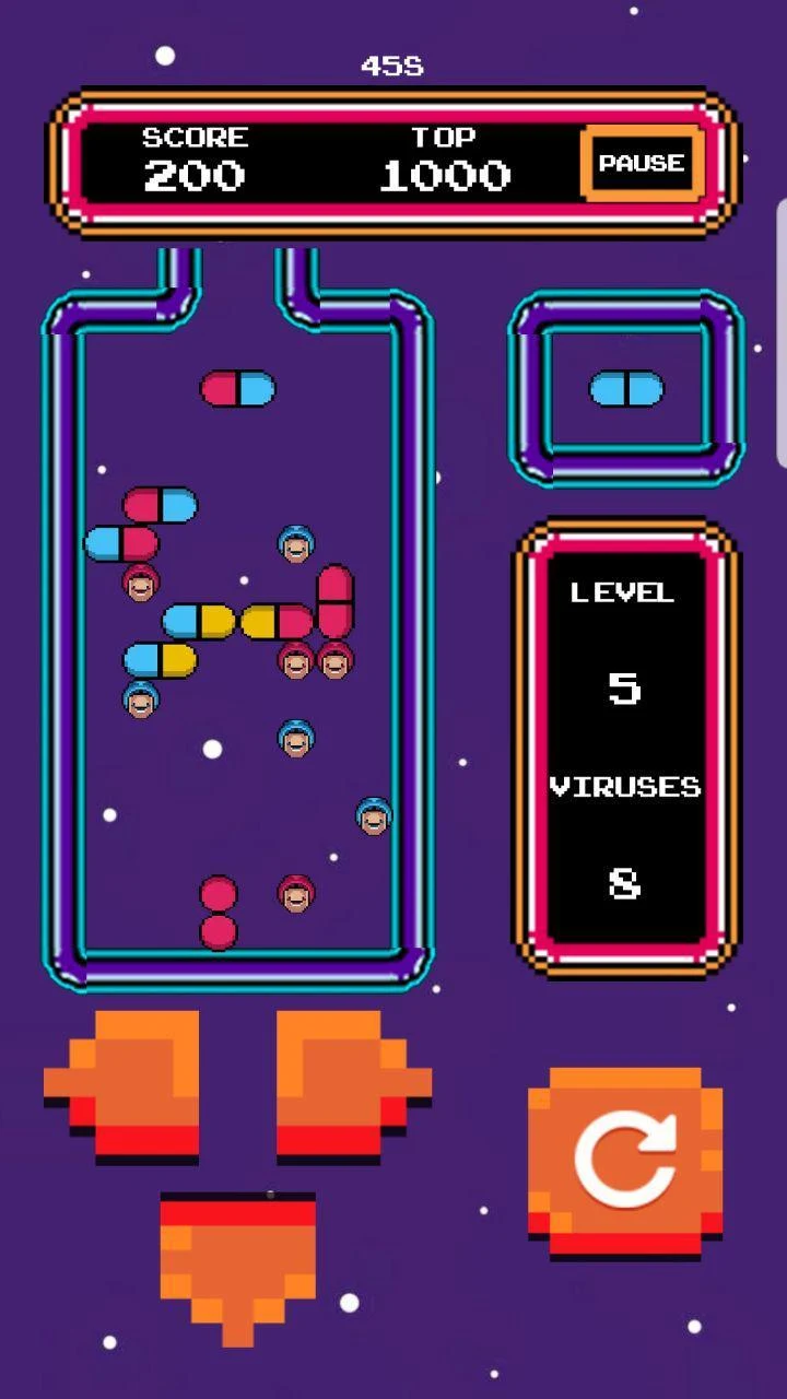 Pill Puzzle : Falling Capsules Screenshot